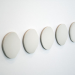 Brooches: 'Anonymous', cacholong, silver, 2008